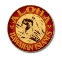 Aloha Hawaiian Islands Duke Round by Steve Neill </b> <! local>