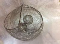 Stainless Steel Spheres Inside Stainless Steel Basket by Cindy Luna <! local>