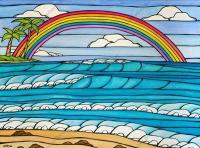 Daydream Rainbow 11x14 Aluminum Print by Heather Brown <! local>