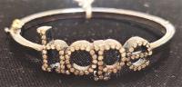 Hope 0.9ct Diamond SS Bracelet w/14k Gold Details by Genesis Collection