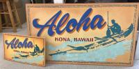 Aloha Kona Canoe Surfer Large by Steve Neill </b> <! local>