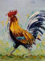 Proud To Be King 9x12 Original Oil by Roman Czerwinski <! local>