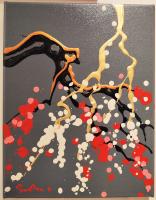 Apple + Pear 14x11 Original Acrylic by Simon Bull <! aesthetic>