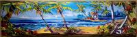 Palm Island 15x55 LE Wavy-Wrapped Giclee by Steve Barton