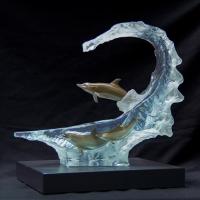 Ocean Wave LE Lucite Sculpture by * WYLAND *