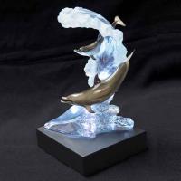 Dolphin Waters LE Lucite Sculpture by * WYLAND *