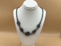Quintuple Carved Labradorite Beads GF Necklace by Pat Pearlman <! local>