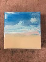 Beach Abstract 2  6x6 by <! Vera> Vera <! Kirkpatrick><! local>