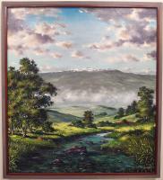 Romancing Mauna Kea 35x38 Framed Original Oil by George Aldrete