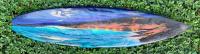 Paradise in the Making Original Acrylic on 75" Reclaimed  Surfboard by Walfrido Garcia <! local>