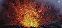 Bubbling Hot 14x30 GW Original Oil by Deen Garcia <! local>