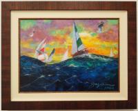 Heading Home 18x24 Framed Original Oil by James Coleman