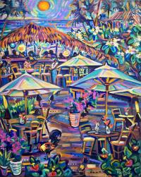 Happy Hour 24x30 Original Acrylic by Camile Fontaine <! local> <! aesthetic>