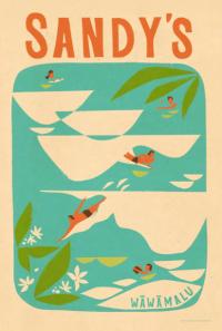 <b>*NEW*</b> Sandy's (Oahu) Framed Giclee by Nick Kuchar <! local> <! aesthetic>